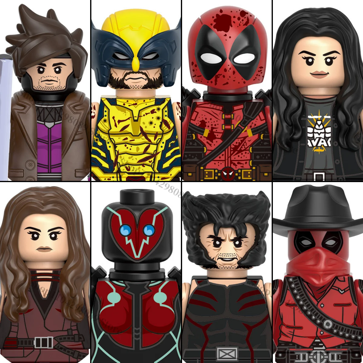 

Marvel G0176 anime characte Gambit Deadpool Elektra building blocks children's mini brick toys holiday birthday gifts