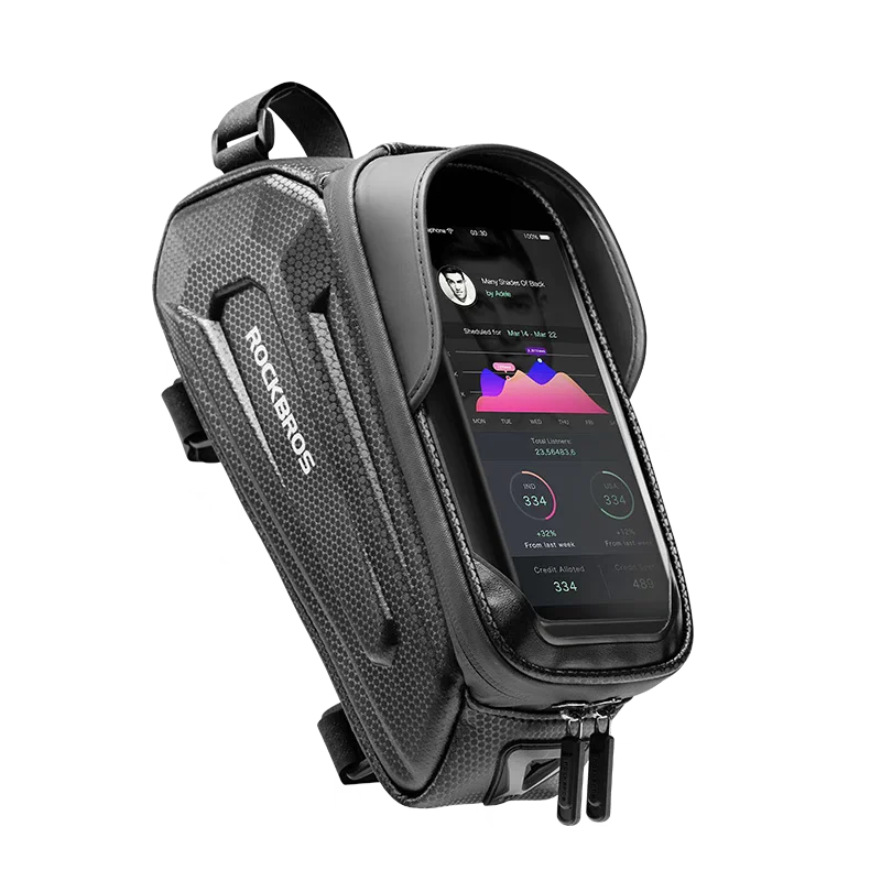 

Сумка для верхней трубки горного велосипеда, сумка для передней балки, жесткий чехол для телефона с сенсорным экраном, велосипедные аксессуары для MTB, дорожные велосипеды с водонепроницаемым покрытием