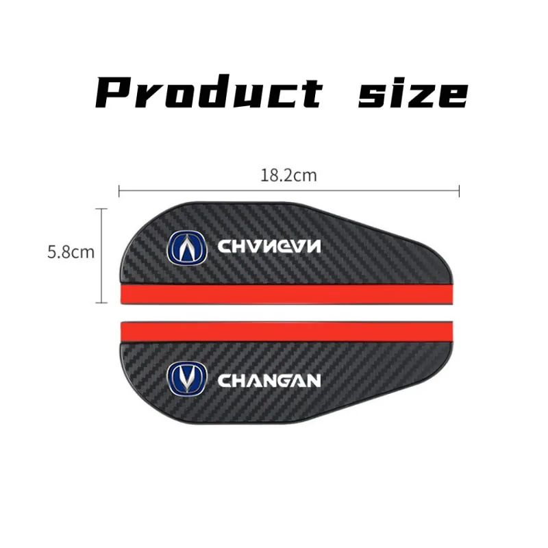 2 stücke kohle faser auto rückspiegel regen augenbraue aufkleber für changan cx70 cs95 cs55 cs75 plus cs35 filter bunper cs15 alsvin
