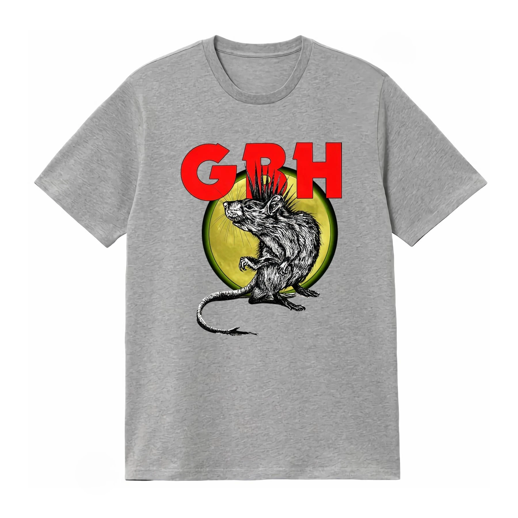 Rare GBH Band Cotton T Shirt for Fan Unique Rat Design Streetwear Fashion Casual Men's Clothing Women's 2026 Summer New T Shirt