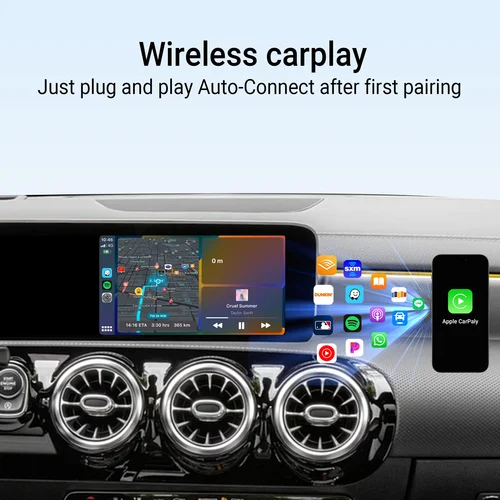 Imagen 2 del producto OTTOCAST adaptador CarPlay inalámbrico con cable U2 Air PRO CarPlay accesorios de coche para Hyundai Ioniq Skoda VW Nissan Ford Volvo