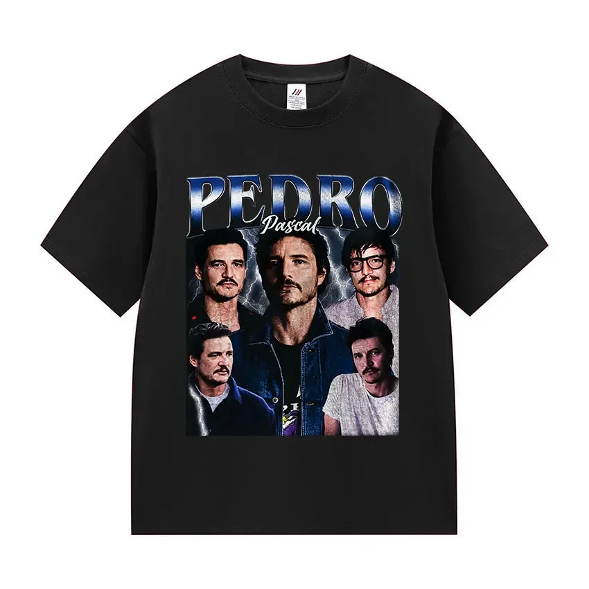 

Actor Pedro Pascal Movie Graphic T Shirt Men's Retro High Quality Fashion Clothing T-shirts Unisex T-shirt