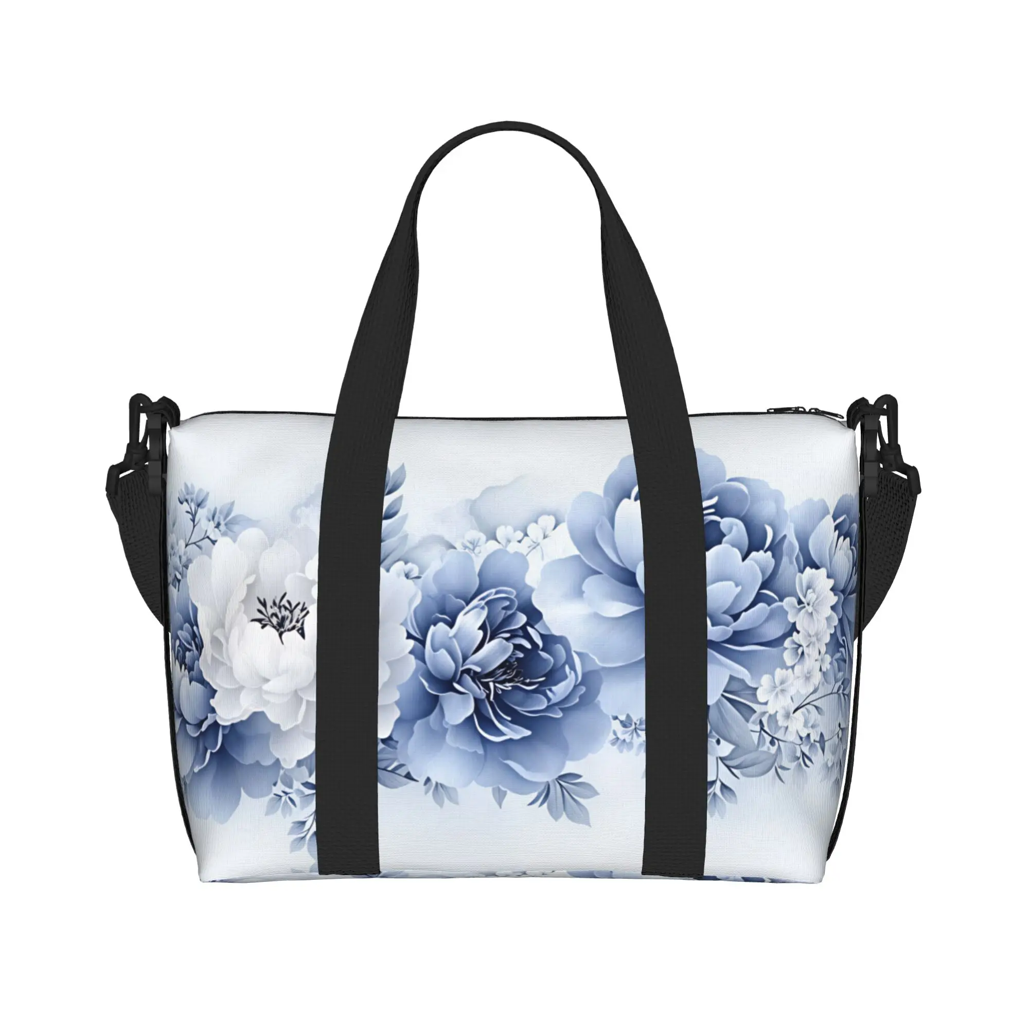 Custom Luxury High 3D Floral Groceries Tote Shopping Bags Women Large Capacity Fashion Trend 3D Flowers Gym Beach Travel Bags