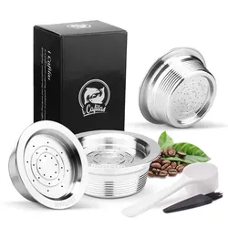 icafilas for Lavazz--a Modo Mio Coffee Capsule Reusable Refillable Stainless Steel Filters Pod Cup for A Modo Mio JOLIE