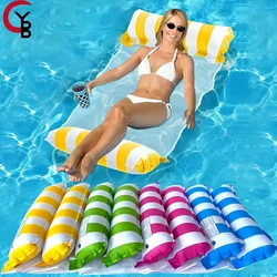 Compagnon de voyage 4 en 1: hamac de piscine portable, chaise longue flottante ultime pour les fêtes à la piscine et les loisirs, polyvalent, durable, amusant