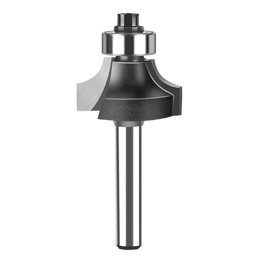 1PCS Router Bit With BearingMilling Cutter Metal 6mm Shank Corner Round Over Router Bit For Woodwork Hand Tool Accessories