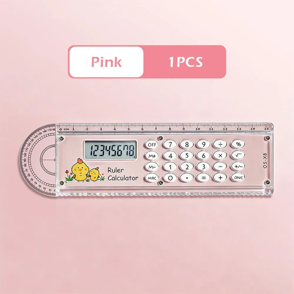 

Durable 3-in-1 Ruler With Protractor Clear Multi-function Ruler 15cm Straight Ruler School Office