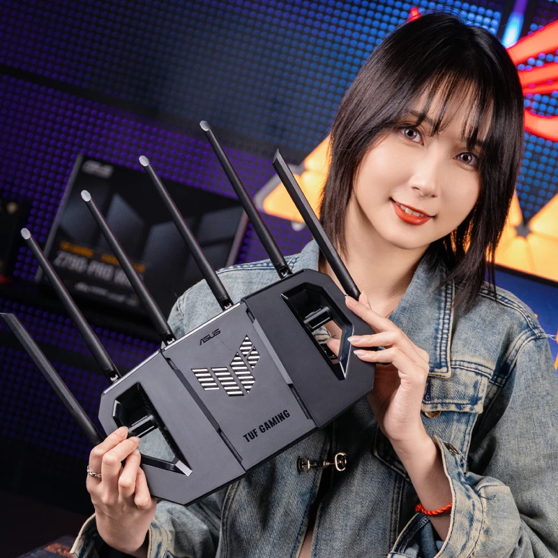 ASUS WiFi7 TUF GAMING BE6500 Roteador para jogos Ai Router Home WiFi Roteamento de grupo aleatório