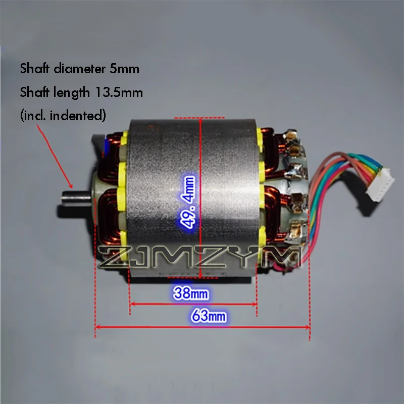 1 PC High Power Brushless Motor Tool Neodymium Strong Magnetic Inner Rotor High Speed Brushless Motor 12-18V 1000W