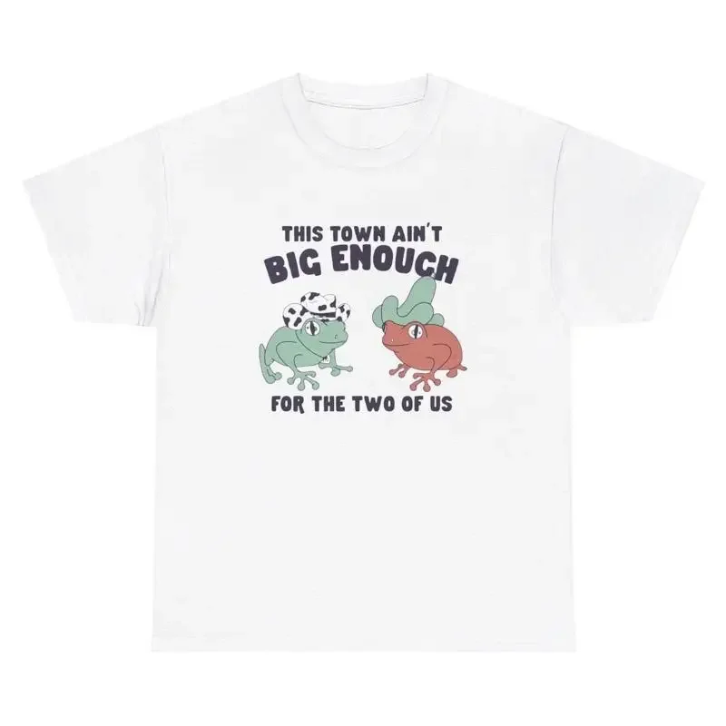 Questa Città è Grande Abbastanza Per I Due Di Noi Tshirt Divertente Maglietta Con Umorismo Occidentale Rana