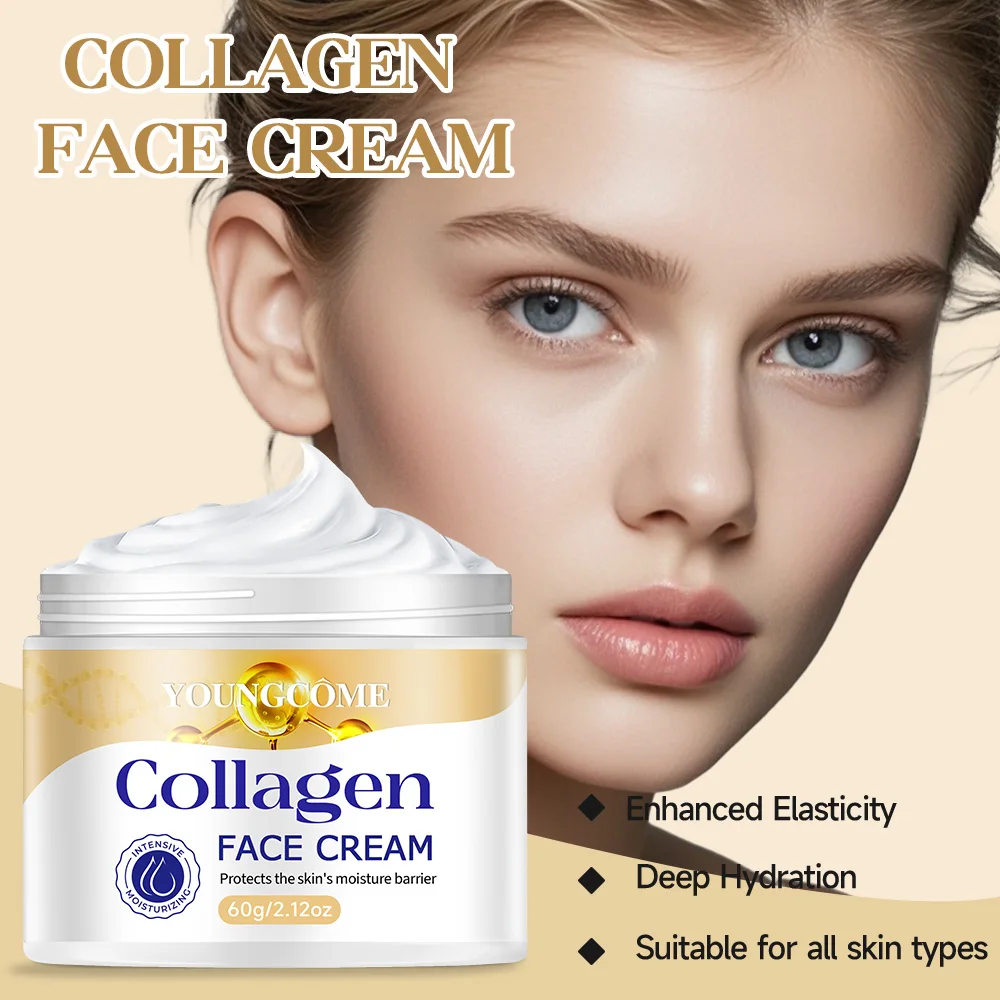 Collagen Facial Firming and Moisturizing Cream,Soothes Dry Skin  Anti Aging Firming Lifting Fade Fine Lines Whitening