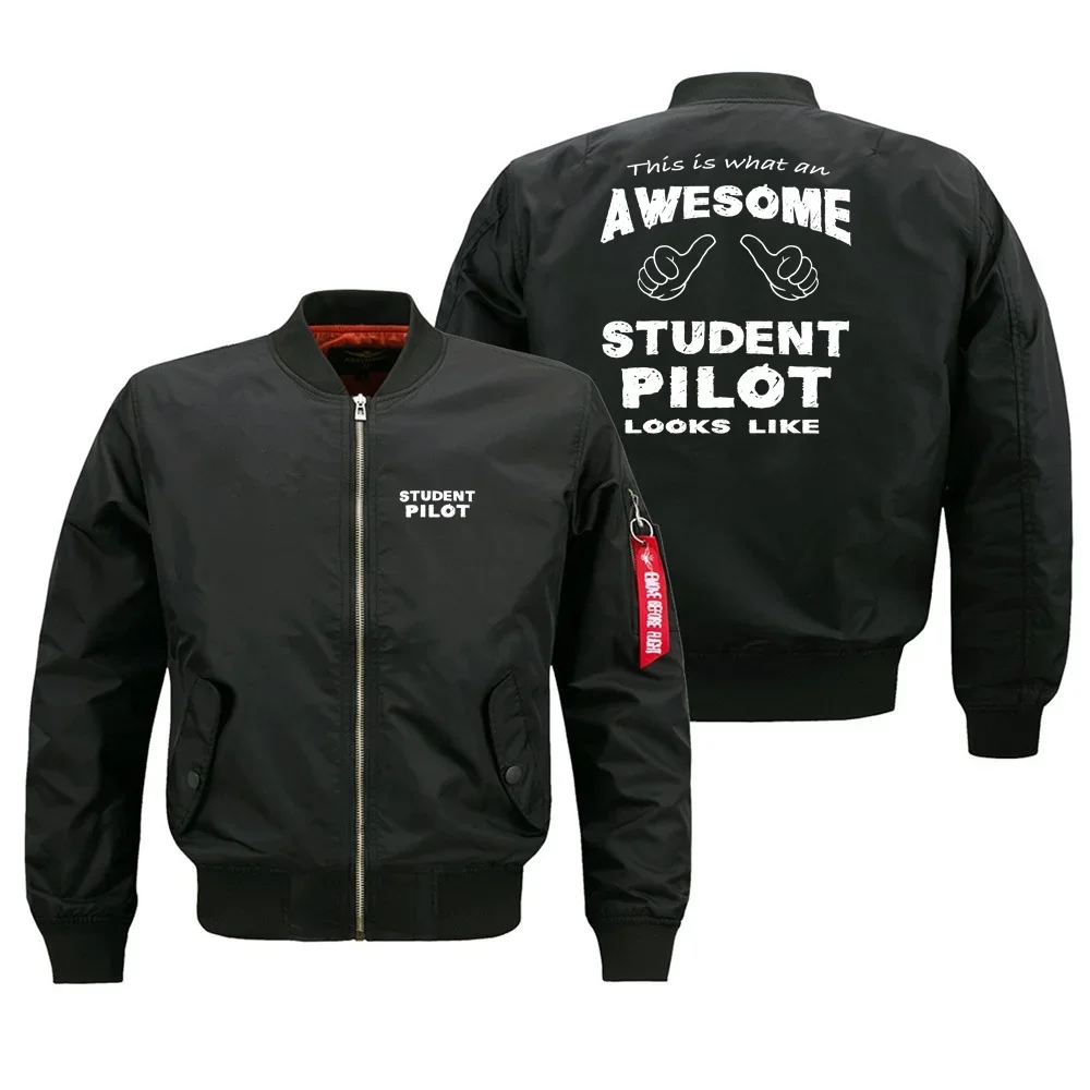 This Is What An Awesome Series Student Pilot Aviation Pilots Ma1 Bomber Jacket Coats for Men Military Baseball Jacket