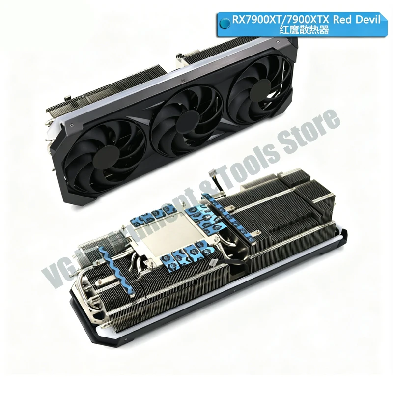 Neuer Ersatz-Kühlkörper für Powercolor RX 7700XT 7800XT 7900GRE 7900XT 7900XTX Red Devil Grafikkarten – Detail 3