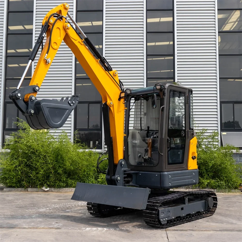 2 ton 3 ton 4 ton Excavator Mini digger excavators Price Closed cab mini excavator with EURO 5/EPA