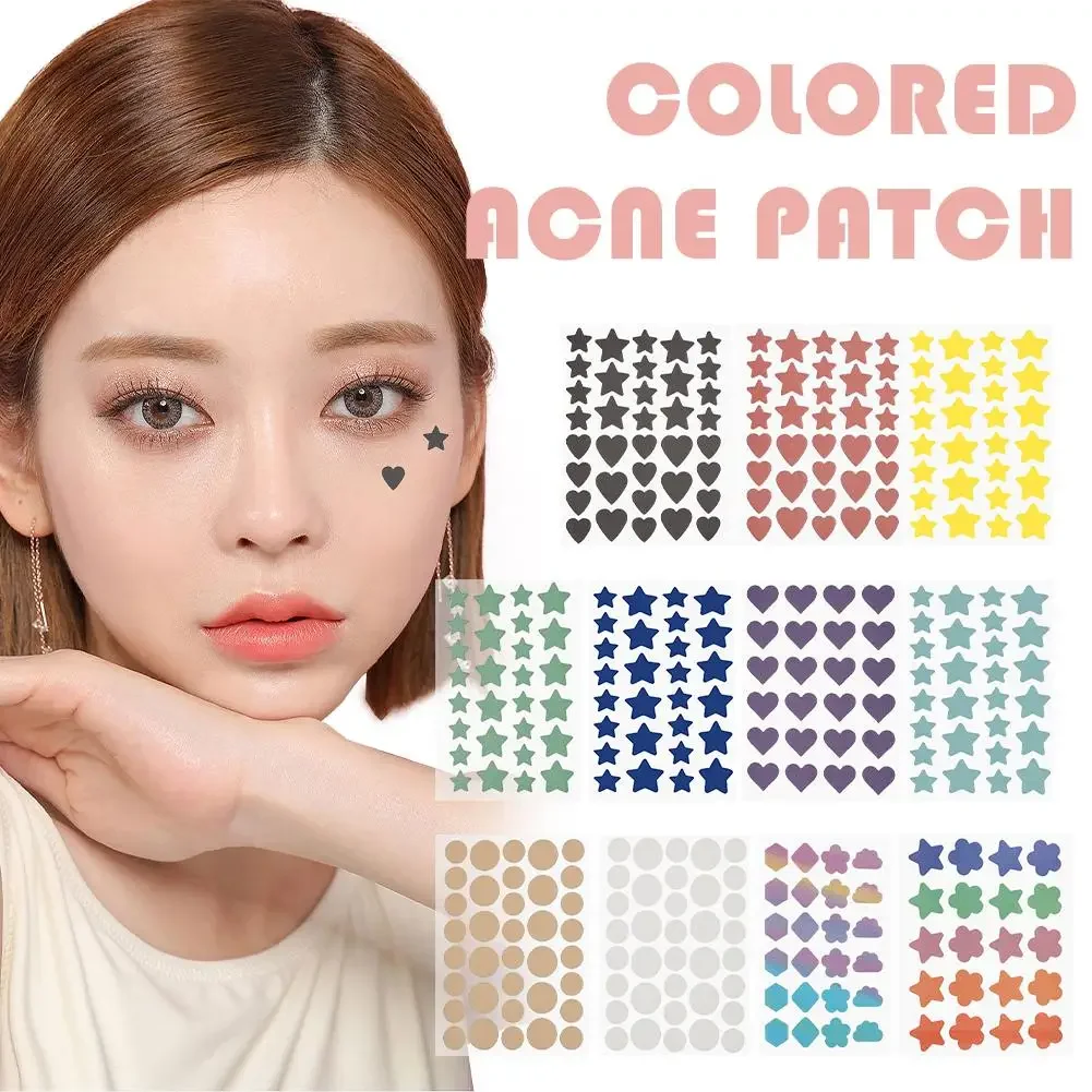 Star Acne/Pimple Patch, Yellow Star Shaped Acne Absorbing Cover Patch, Invisible Hydrocolloid For Face Acne Dots