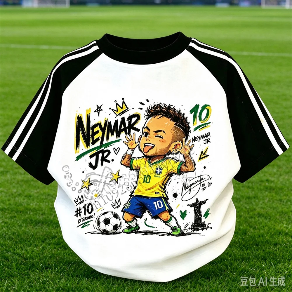 2026 Kids Adults Portugal Argentina Spain Soccer Player T Shirt Football Graphic Short Sleeve Football Fans Tee Casual T-shirt