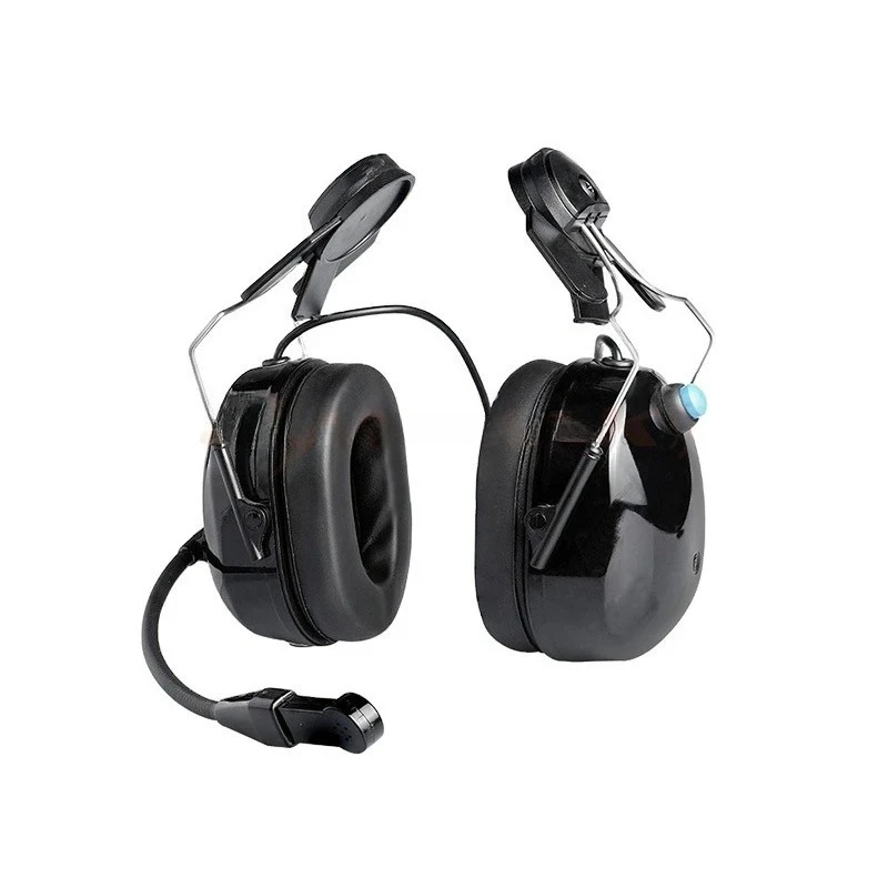 Customizable earmuffs for work safety Noise canceling earphones Flexible microphone Phone earphone accessories