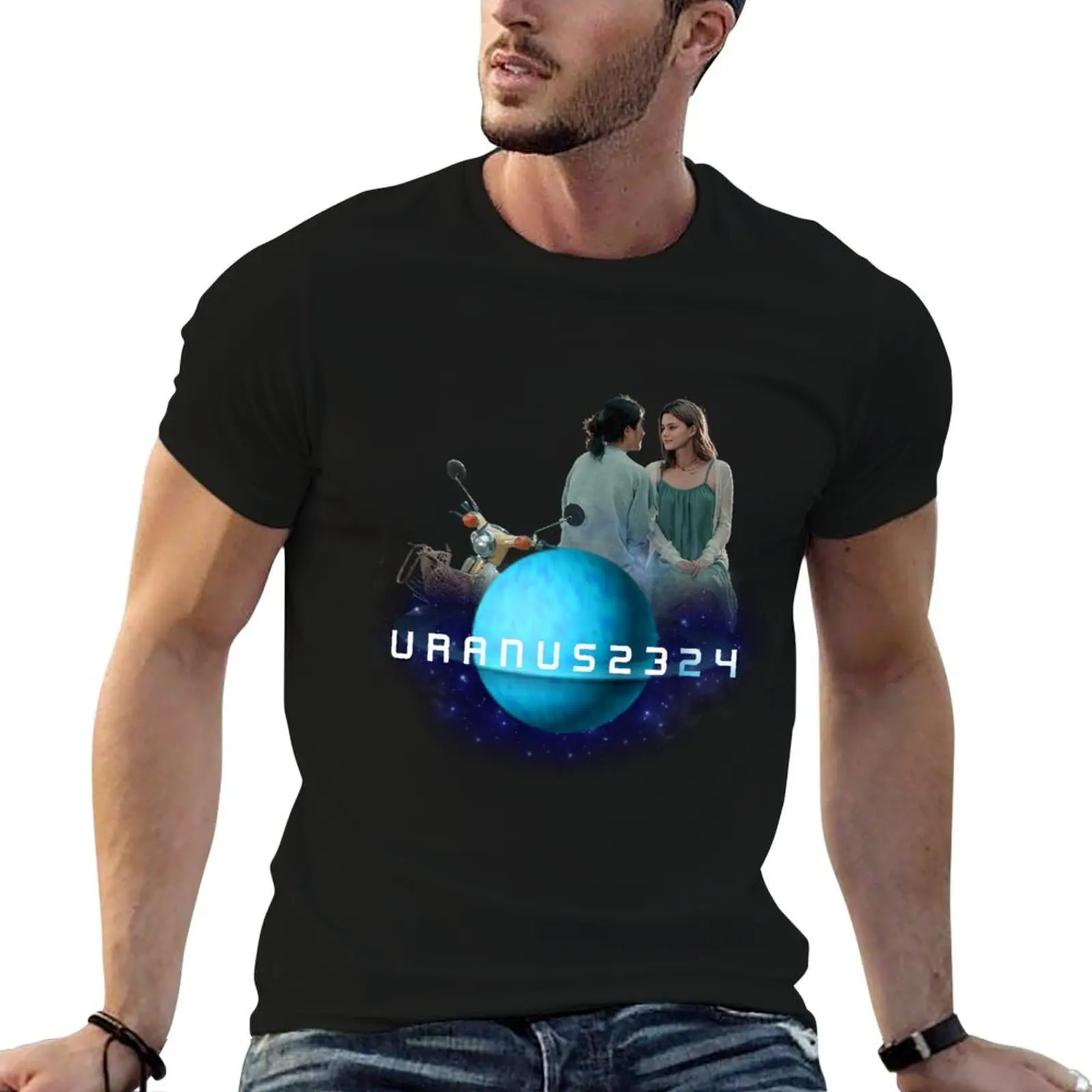 Uranus 2324 sticker T-Shirt essential t shirt Short sleeve tee sweat shirts, men