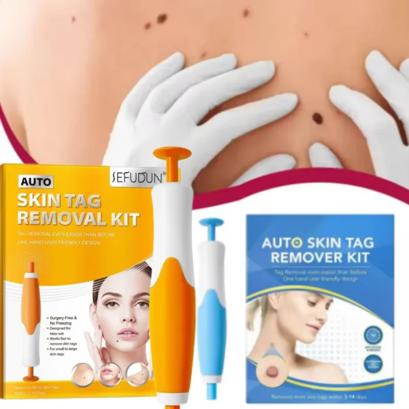 

2 IN 1 Acne Remover Auto Micro Skin Tag Remover Device Tag Removal Kit Adult Mole Wart Remover Face Care Beauty Tools