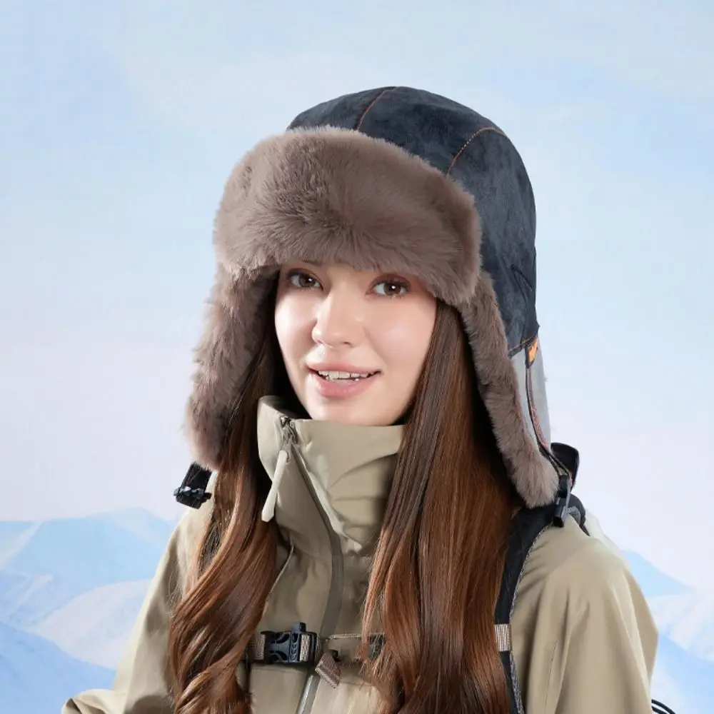 Fashion Removable Mask Winter Mask Hat Anti Fog Windproof Warm Ski Hat Neck Protection Thickened Lei Feng Hat Women/Men