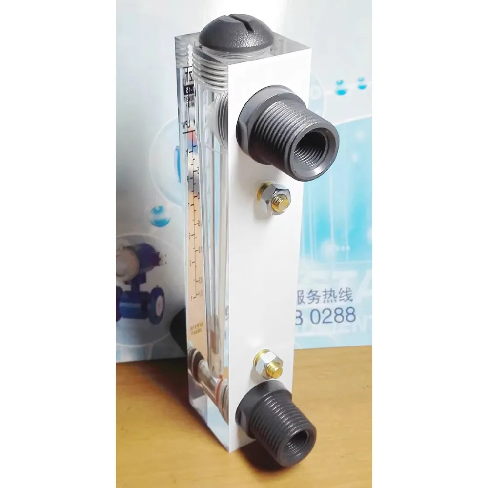 

0-5 GPM 0.2-18 LPM 10-250 LPH LZM-15T Mirco Water Liquid Flowmeter Rotameter Fixed