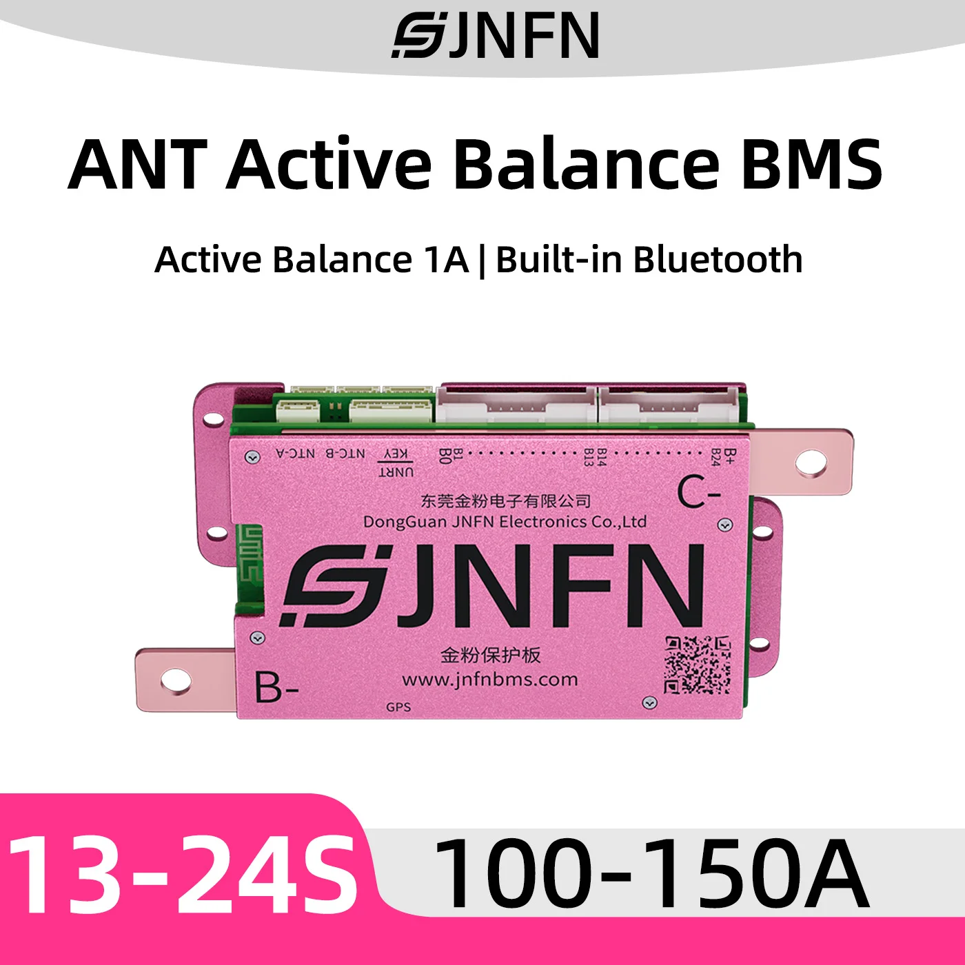 ANT Smart BMS 1A Active Balanced 13S 16S 48V Lifepo4 17S 20S 60V 21S 22S 23S 24S 72V Lifepo4 Li-ion 100A-150A BMS with RS485/BT