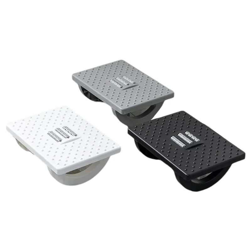 

ABLK Foot Stool Ergonomic Portable Footrest With Massage Rollers Rest For Home Office Work