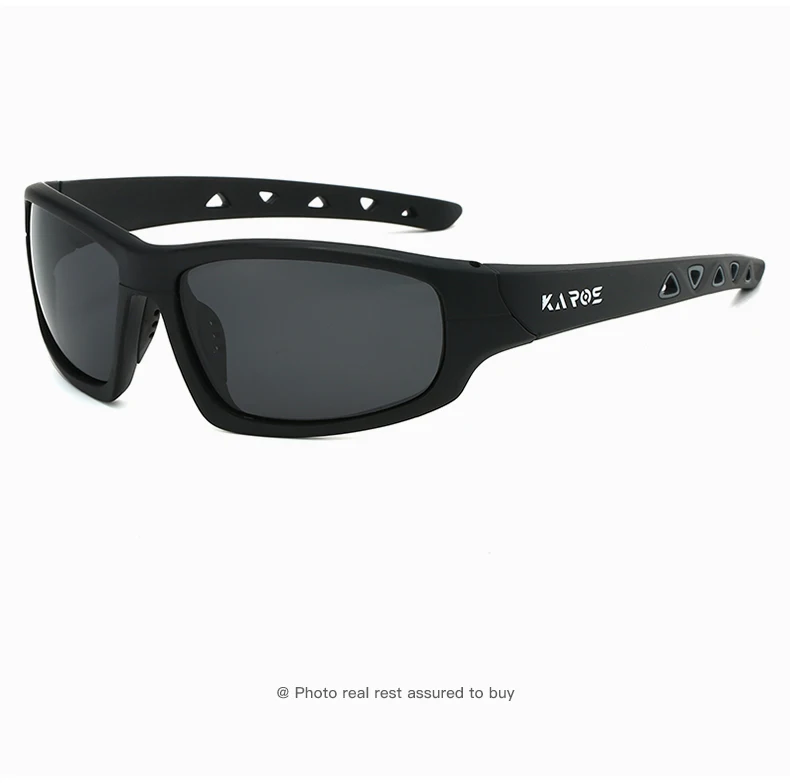 KAROS Klassische, modische, polarisierte Sonnenbrille für Damen und Herren, UV400, Outdoor, Angeln, Fahren – Detail 12