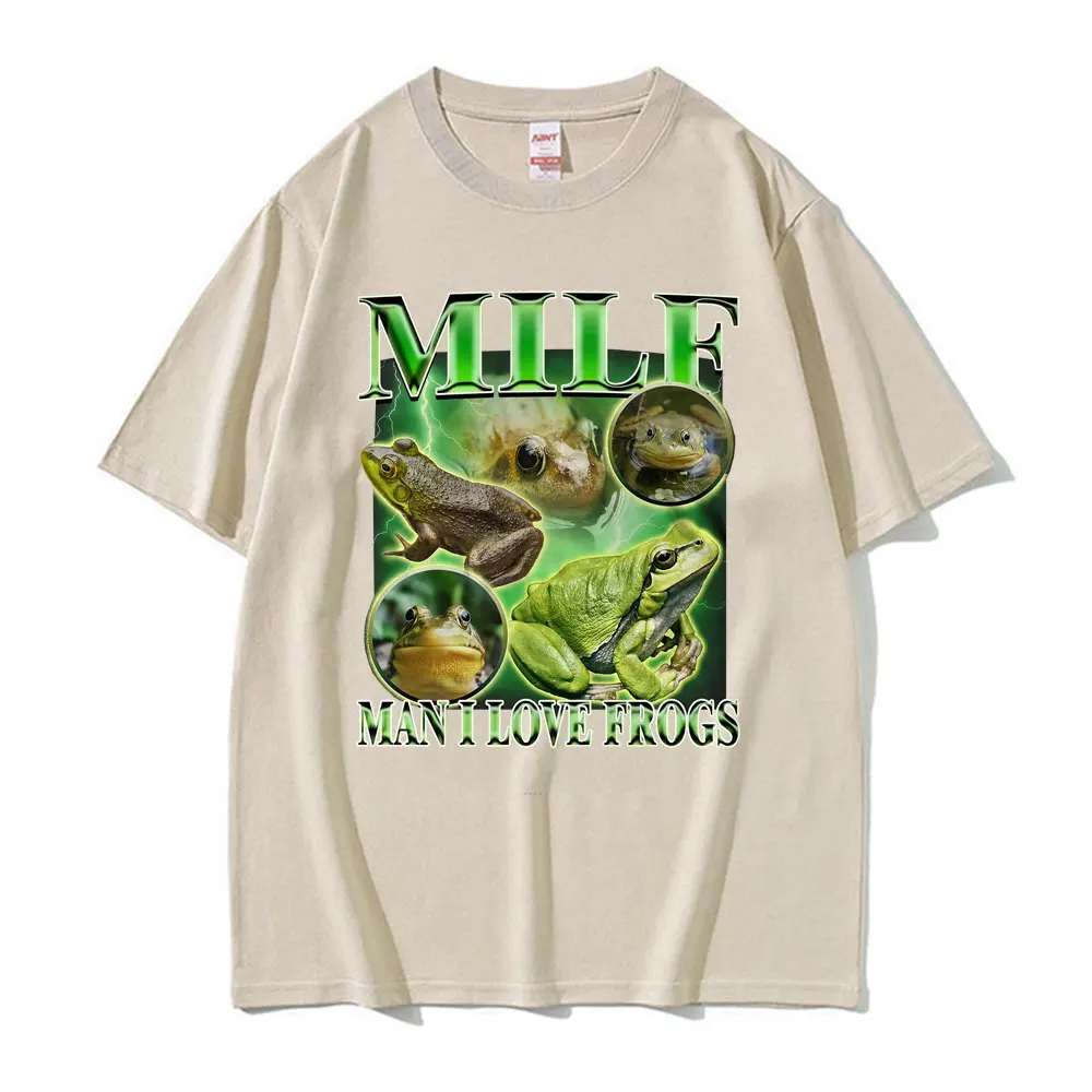 جبهة مورو رجل أحب الضفادع خمر الجرافيك تي شيرت مضحك الراب ميمي دافئ تي شيرت الرجال النساء عادية القوطية موضة الفكاهة الكرتون تي شيرت