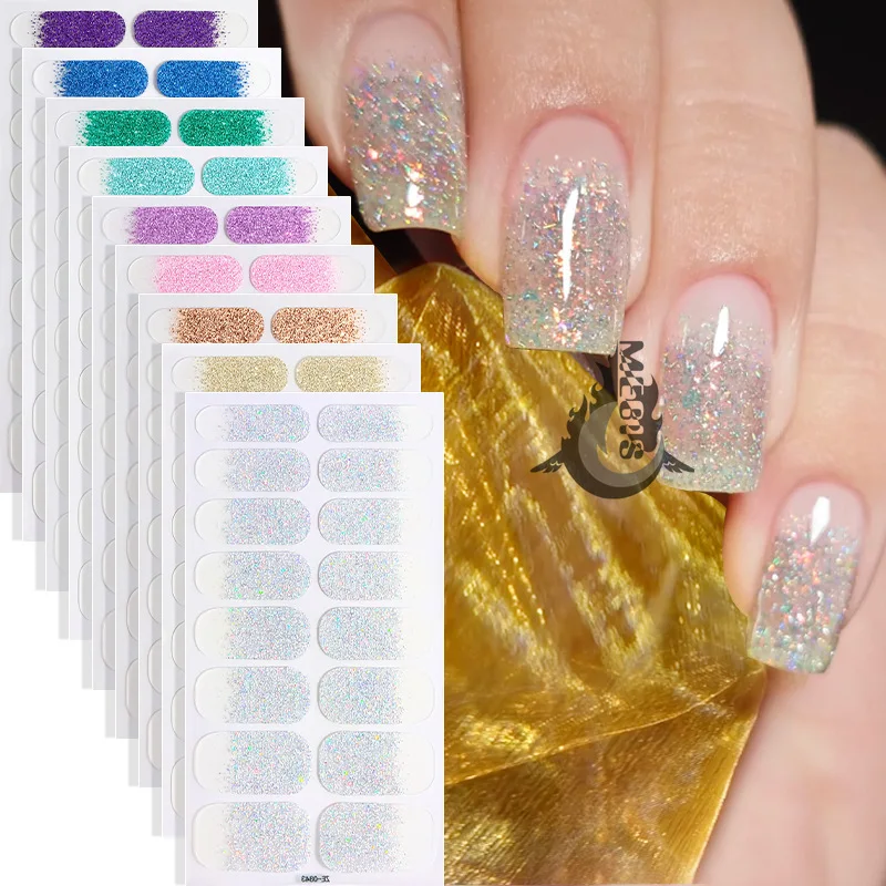 MEBIS 16 Puntas Blanco ‌   Pegatinas Tamagotchi Seal uñas postizas mujer pegatinas adhesivas para uñas decoración de personajes decoración artística de uñas