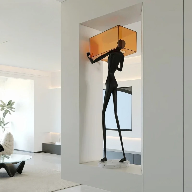 Creative humanoid sculpture ornament hotel lobby large shopping mall decoration