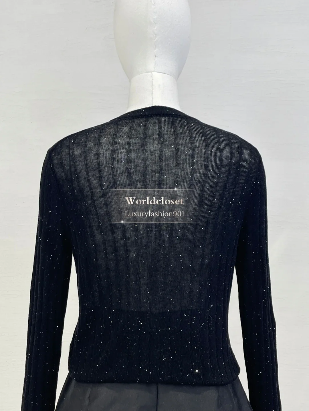 

Black Long Sleeve Yarn Knit Cardigan Tops