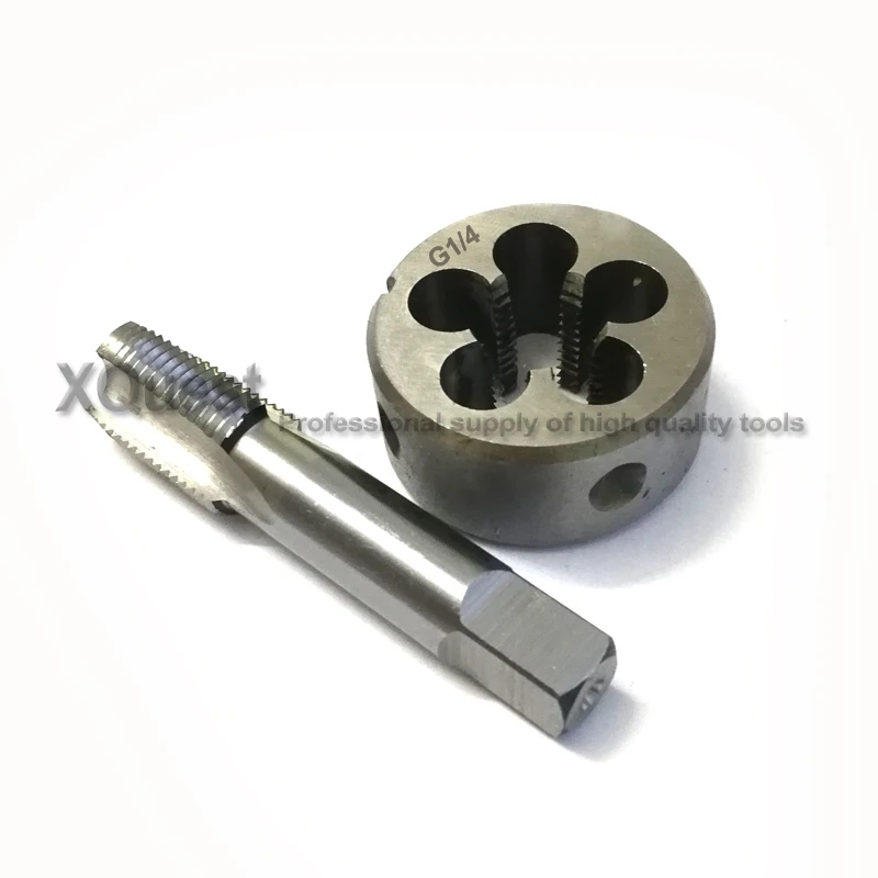 Set di rubinetti e matrici filettati per tubi G1/8 G1/4 G3/8 G1/2 g5/8 rubinetti filettati per tubi dritti stampi rotondi G 1/8-28 1/4-19 3/8-19 1/2