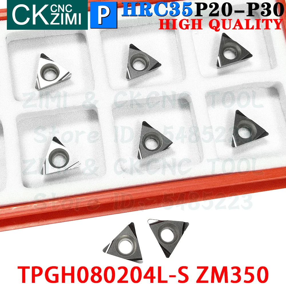 10 sztuk TPGH080204L-S ZM350 TPGH 080204L S ZM350 Wkładki cermetowe Narzędzia do płytek do wytaczania precyzyjnego Narzędzie do cięcia metalu CNC tokarka dla stali
