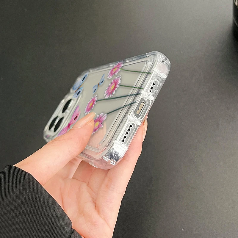 J3029 Fall Prevention Cushion Type For Samsung Galaxy A14 A34 A54 A52 A51 A72 A73 A12 A32 A23 A42 Case DIY Soft TPU Cover