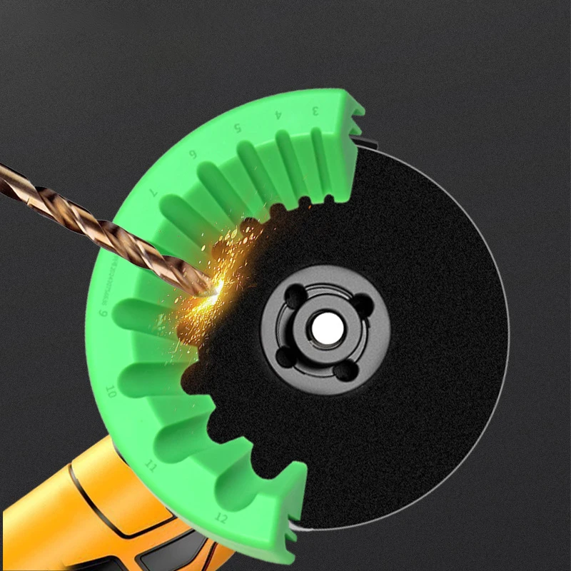 

10in1 Multi Specification Drill Bit Grinding Sharpener 100 Type Angle Grinder Drill Bit Bracket Holder Angle Grinder Attachment