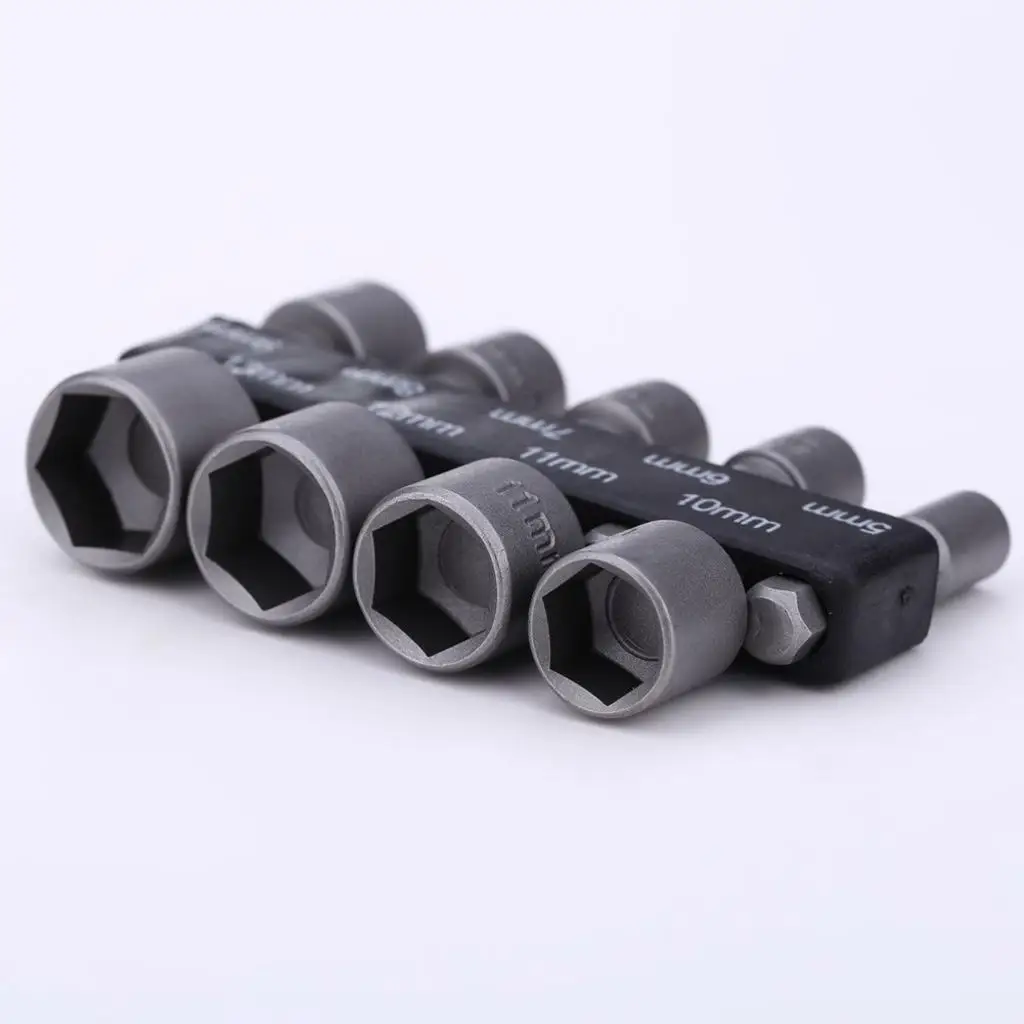 Hex Socket Metric 1 4 Drive 9 Piece Chrome Vanadium Steel Precise Fit Bits for Professional Mechanic