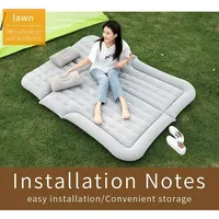 SUV Inflatable Car Air Mattress Air Bed Backseat PVC Travel with Pump