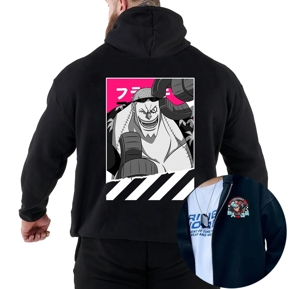 FRANKY-Sweats à capuche Anime pour hommes et femmes, vêtements de jeu de rôle, sweats à capuche de rue, décontracté, automne et hiver, 1 PC