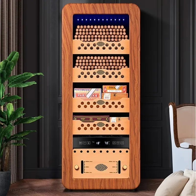 

Manufacturer Wholesale 4 Layer Desktop Cigars Cabinet Constant Temperature Cigar Humidor Cabinet for Storing Cigar