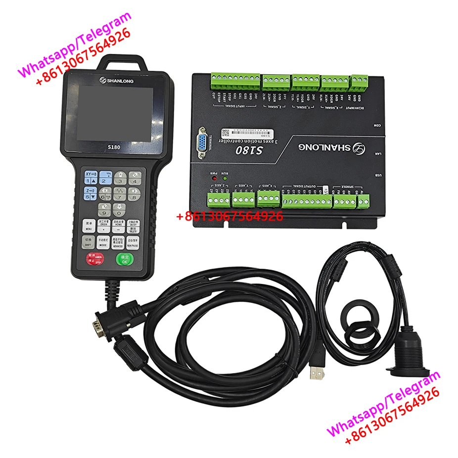 

Cnc Controller S100 Upgraded S180 Three-axis Shanlong Control System Remote Engraving Machine Control Handle Dsp Control