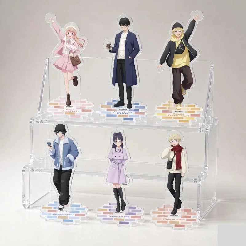 15CM Anime WITCH WATCH Figure Wakatsuki NiKo Kiriyou Miharu Miyao Nemu Otogi Morihito Acrylic Stand Cos Keychain Gifts