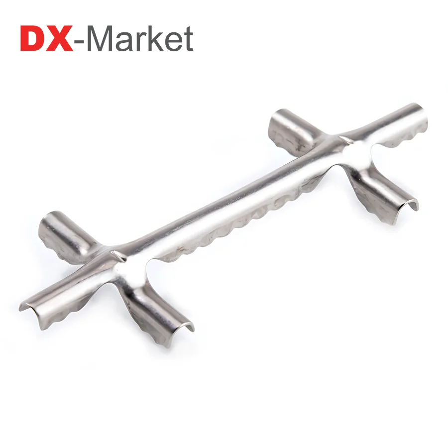 SS304 Double Cross Cable Clips , Durable Corrosion-Resistant Fasteners,J068