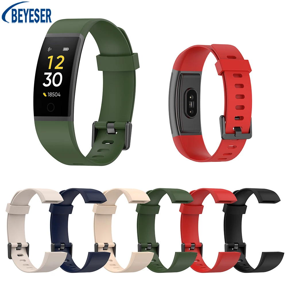 

New For Realme Smart Watch Strap For Realme Band/RMA199 Same Paragraph Silicone Watchband Replacement Bracelet Accessories