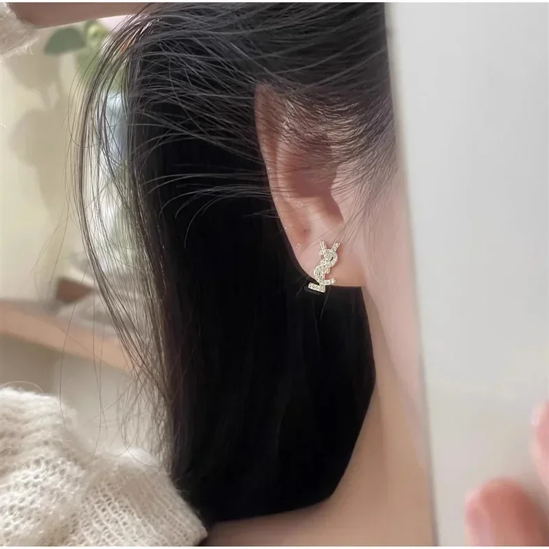 2025   stud Earrings Pearl Earrings  Korean  Women YS  Luxury  Pendientes Mujer