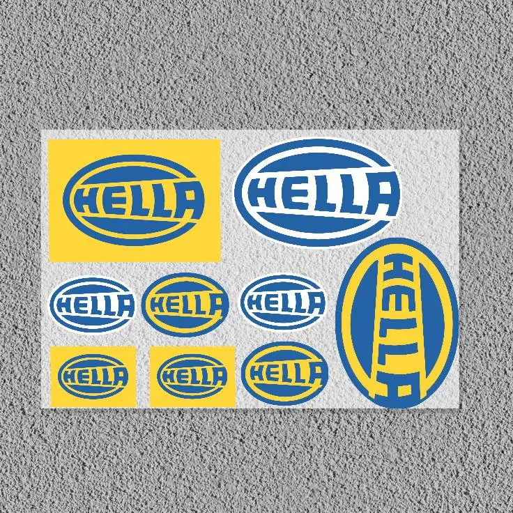 1PC Bike Motorcycle Car Locomotive Reflective Laser Sticker Styling Vinyl Decal Stickers Decoration FOR H-HELLA