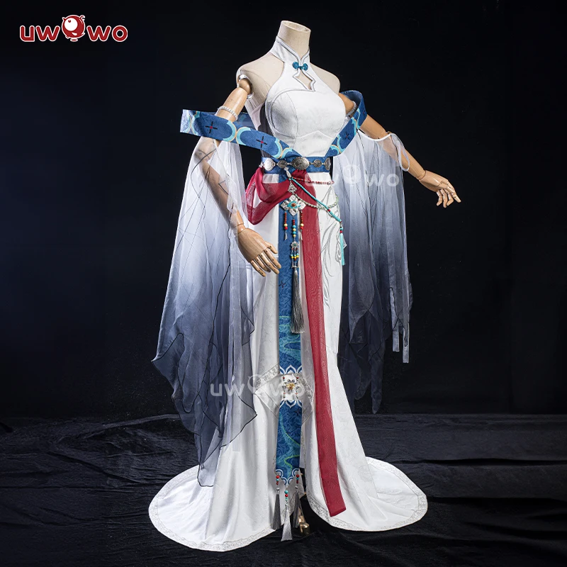 2025 Shenhe Cosplay Game Genshin Impact Fanart Shenhe 'Ink Feather Elegance' Cosplay Costume Chinese Halloween Costume