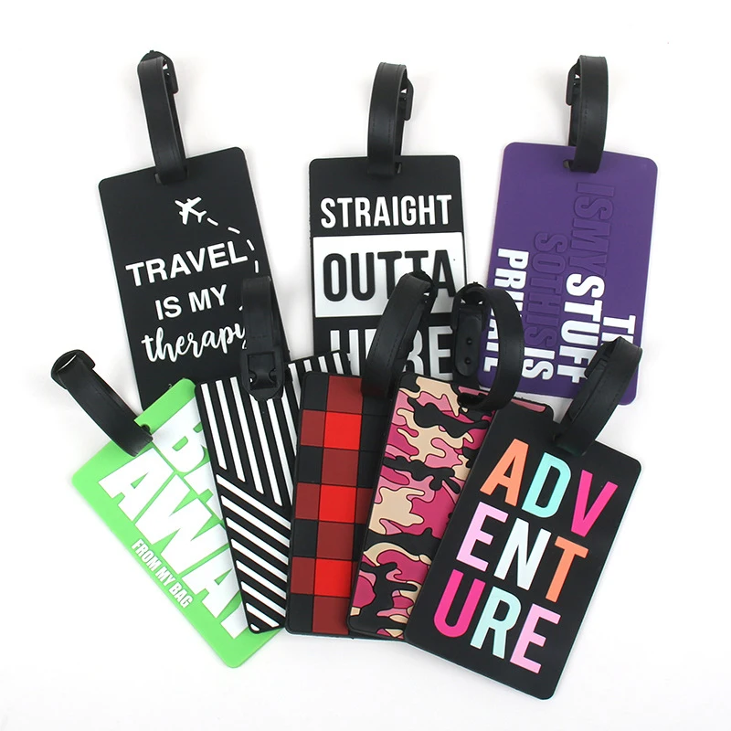 Portable Luggage Tags Suitcase ID Addres Holder Name Holder Baggage Tag PVC Label Travel Accessories Anti Lost Boarding Pass