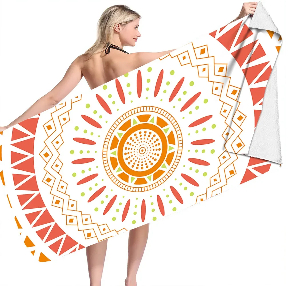 Mandala Beach Towel Outdoor Water Sports Towel Quick Drying Swimming Surf Towels Portable Big Yoga Mat Beach Chair Blanket