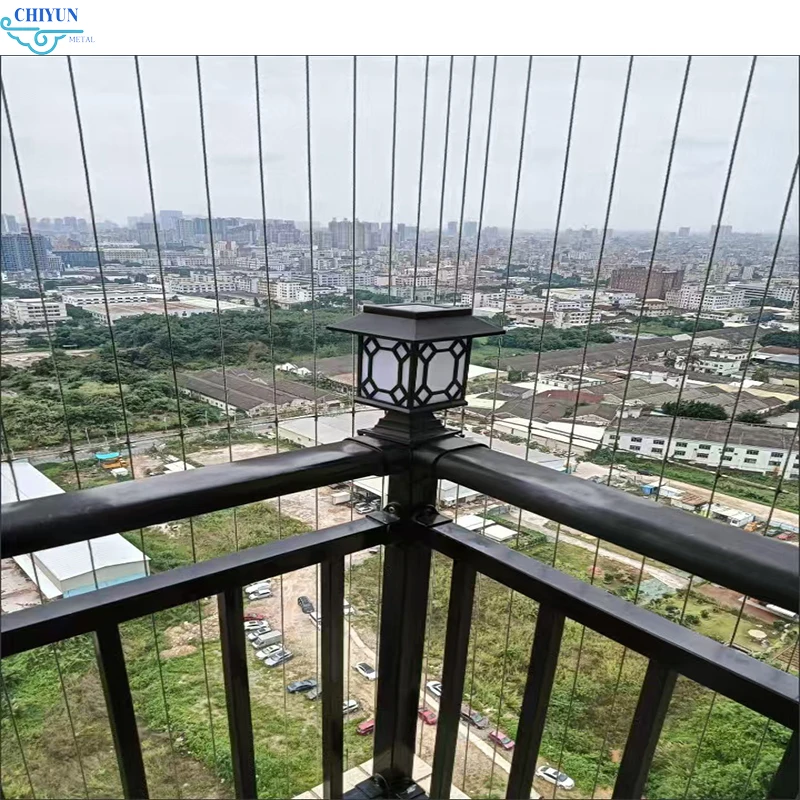 Lame de liaison en plaque d'aluminium, poudre noire, opérateur de porte horizontale, grilles de fenê
